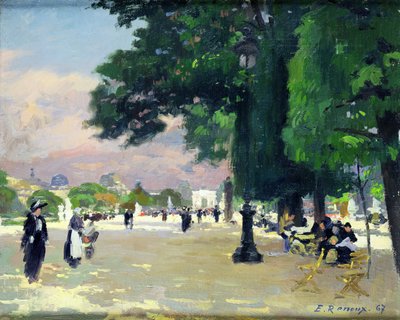 The Tuileries by Jules Ernest Renoux